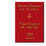 Knight Beneficient of The Holy City Ritual. Chevalier Bienfaisant de la Cit&eacute; Sainte - RER. Rituel ma&ccedil;onnique