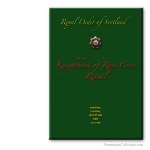 Knighthood Of Rosy Cross Ritual.  Royal Order Of Scotland . Rituel ma&ccedil;onnique