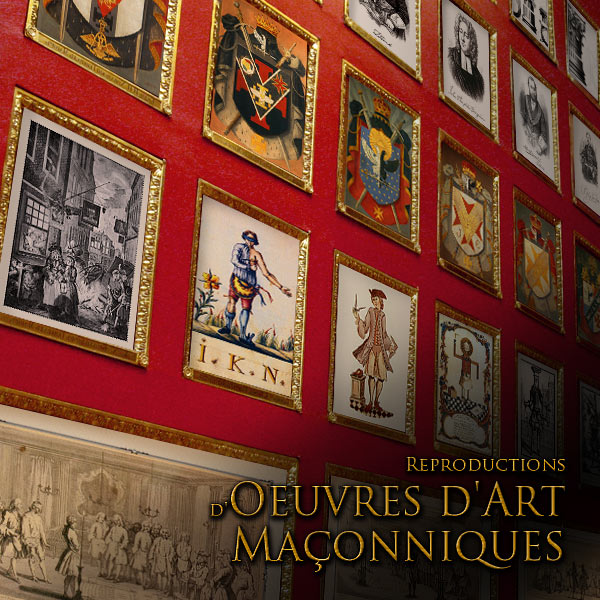 OEUVRES D'ART MACONNIQUES - FRANC-MACONNERIE