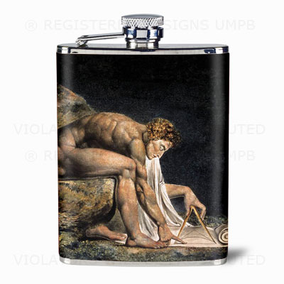  Flasque Maçonnique - Newton par William Blake