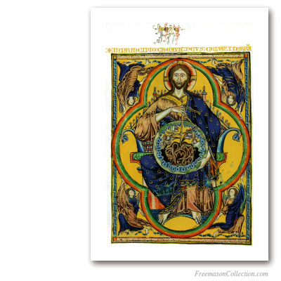 Le Grand Géomètre. Circa 1234. Art maçonnique
