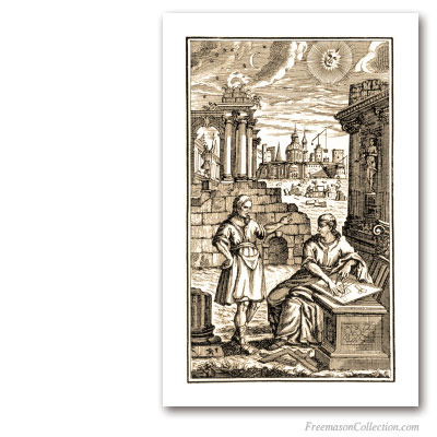Les Premiers Franc-Maçons. Francfort, 1738. Art maçonnique