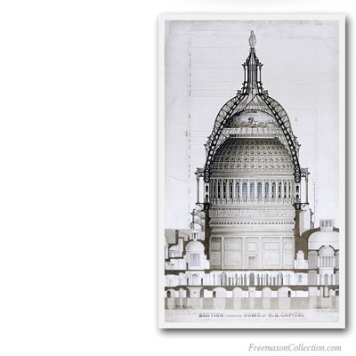 Le Dôme du Capitole, Dessin en Coupe