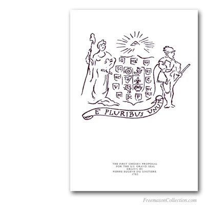 Proposition de Grand Sceau dessiné par Pierre Eugene du Simitiere