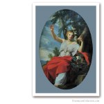 Uranie au Compas, Eustache Le Sueur, XVIIème siècle. Edité sur Toile d'Artiste. Franc-maçonnerie