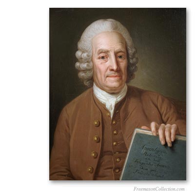 Emmanuel Swedenborg. Scientifique et mystique suédois. Art maçonnique