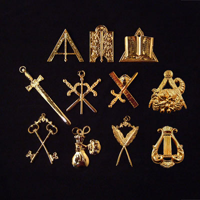 'Bijoux d'Officiers REAA, Rite Ecossais Ancien et Accepté - Décors du REAA, Rite Ecossais Ancien et Accepté