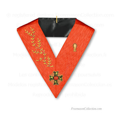  Sautoir de Garde des Sceaux Rose Croix 18° Degré du Rite Ecossais Ancien et Accepté - Croix Ancrée