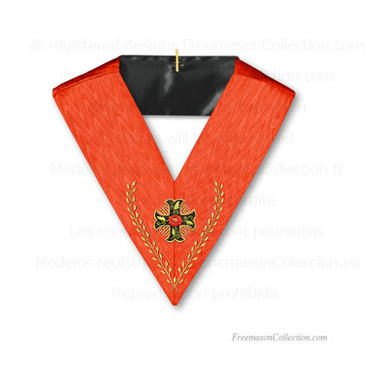  Sautoir Rose Croix 18° Degré du Rite Ecossais Ancien et Accepté - Croix Ancrée