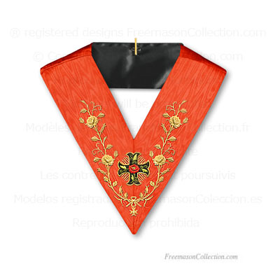  Sautoir Rose Croix 18° Degré du Rite Ecossais Ancien et Accepté - Croix Ancrée