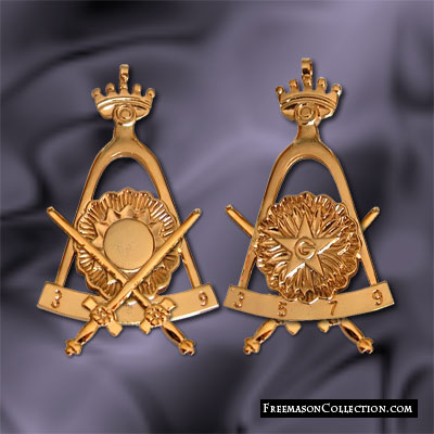 Bijou de Cordon du 3° Ordre du Rite Français - Décors du 3° Ordre du Rite Français