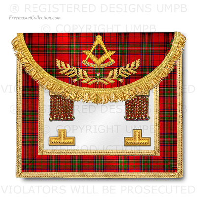 'Tablier de Passé Maitre Décors du Rite Standard d'Ecosse