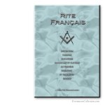 Apprenti, Compagnon, Maître Rite Français. Franc-maçonnerie